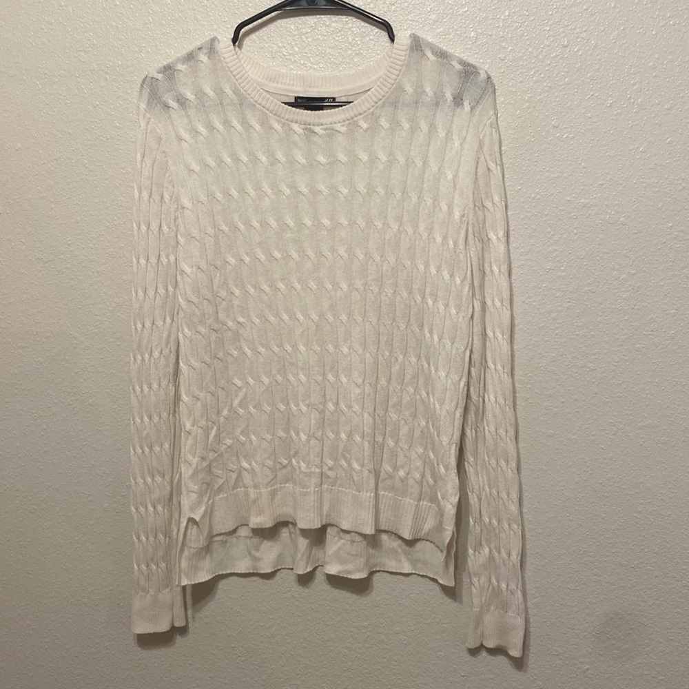 H & M cream sweater